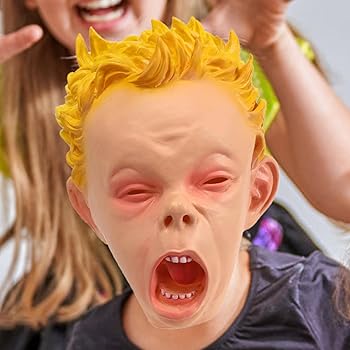 Amazon.co.jp: 怖い子供用ヘッドギアマスク、仮面舞踏会パーティー用の面白い子供用ヘッドギア、ホリデーパーティーのパフォーマンス小道具 Color:A: おもちゃ