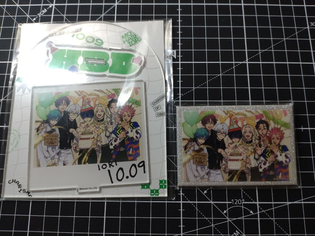 カリスマバースデーグッズバースデー 誕生日 2023 テラ本橋依央利 グリッタースクエア缶バッジスクエア缶バッジ 缶バッジ