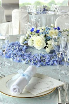 結婚祝いにサムシングブルーを！ブーケにいれる青い花まとめ