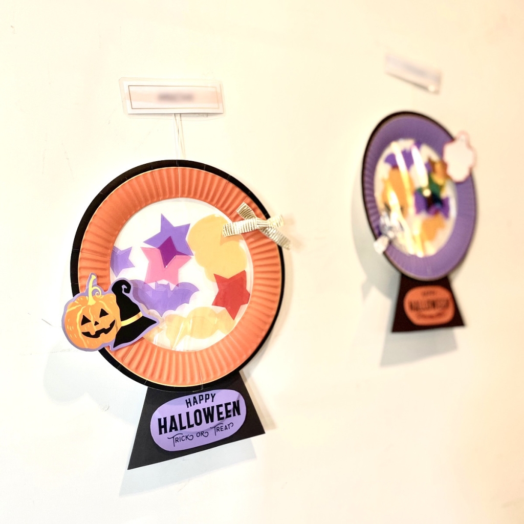 紙皿で作るハロウィンリースの壁面飾り保育園の製作活動男性保育士あつみ先生の保育日誌 おすすめ絵本と制作アイデア