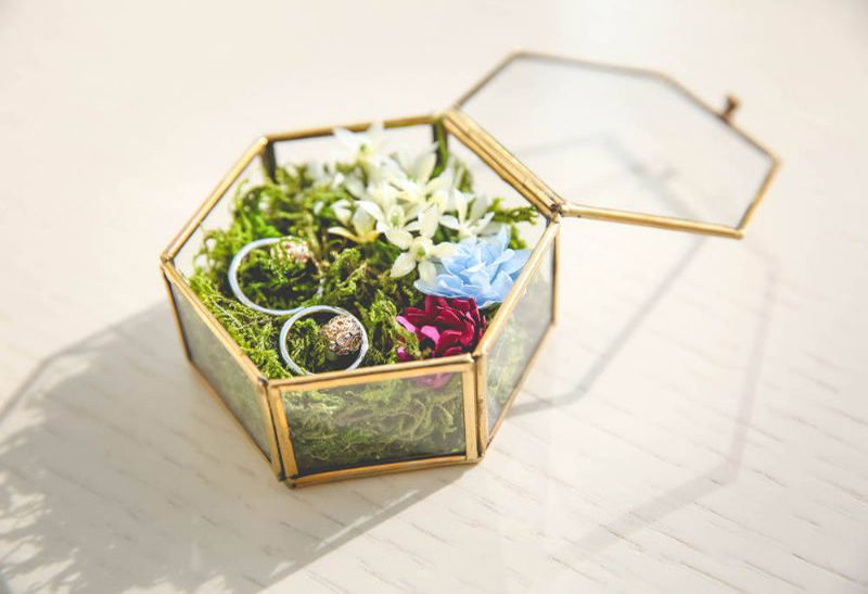 ガラスケースのリングピロー'02DIY store PBW