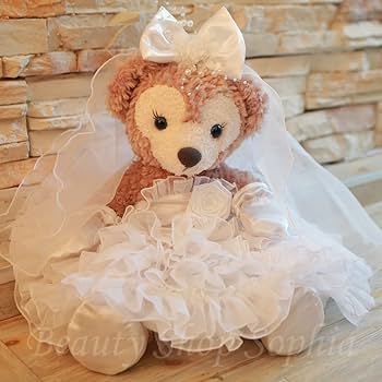 40cmドール服 花嫁 ウェディングドレス 洋服 6点セット 20cm着せ替えぬいぐるみ服 白薔薇の花嫁セット 着せ替え人形 ぬいぐるみ ぬい服 花嫁ロリィタ 結婚式 ウェディングドレス 洋服 3点 かわいい ふわふわ ワンピース スカート - ⁂ ぬいぐるみ茶話会 ⁂minne byGMO