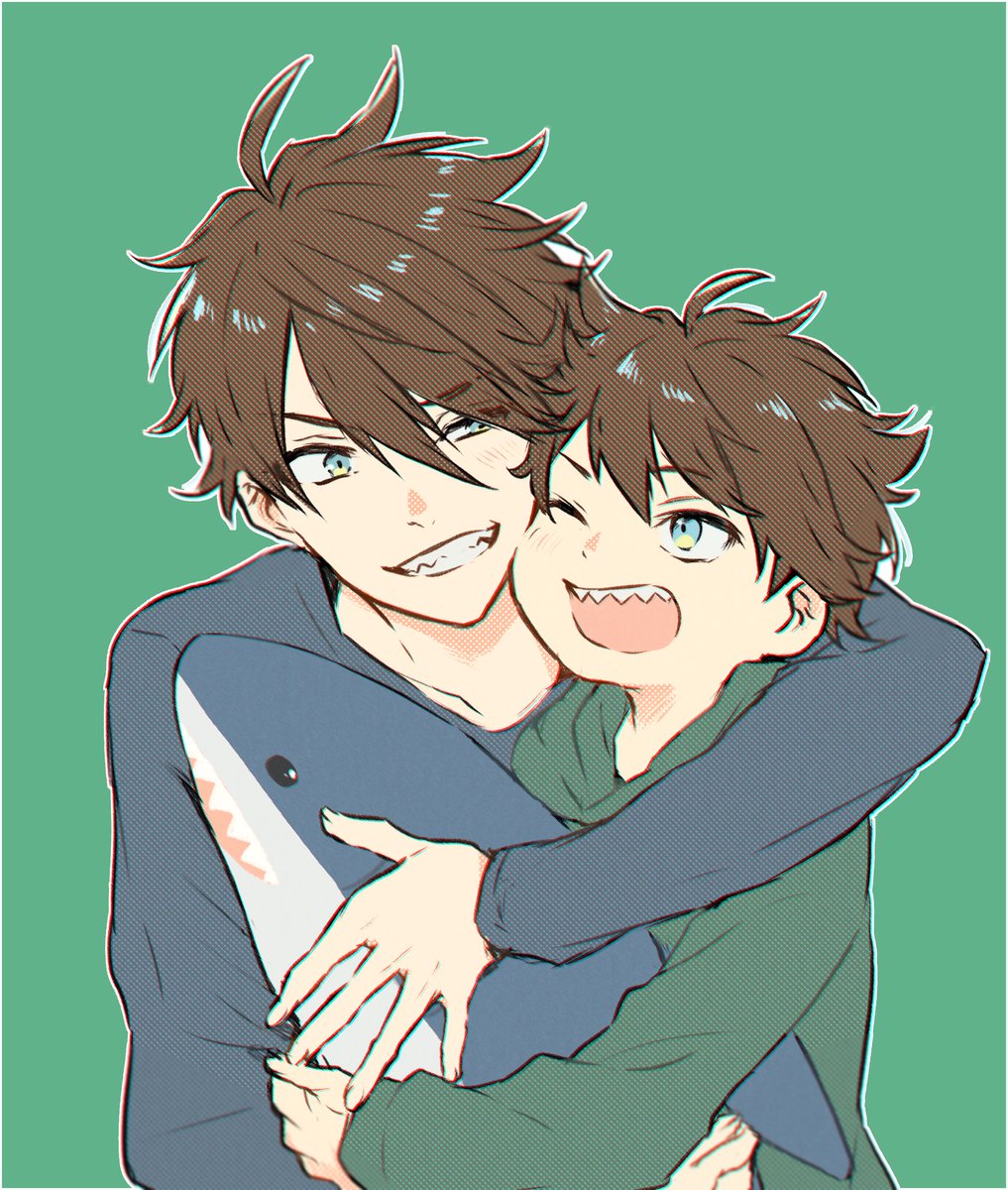 ソックリな双子の仲良し兄弟のイラスト。のイラスト素材66395123- PIXTA