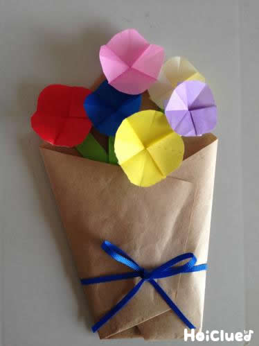 卒園製作 お花紙で作るおしゃれ花束卒園児・保護者へのプレゼントにも保育士・幼稚園教諭のための情報メディア ほいくis ほいくいず
