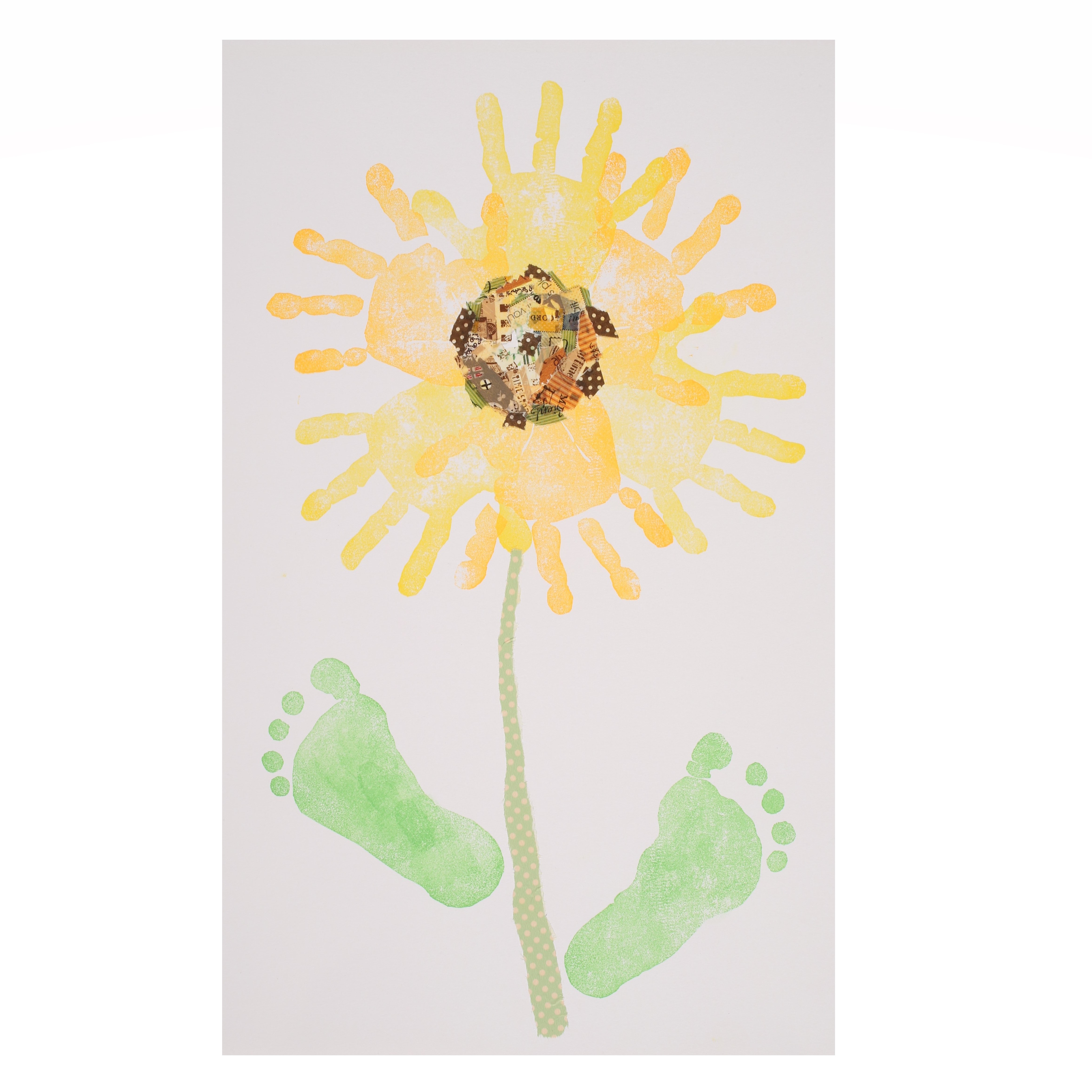 手形アート ひまわり 作り方TikTok