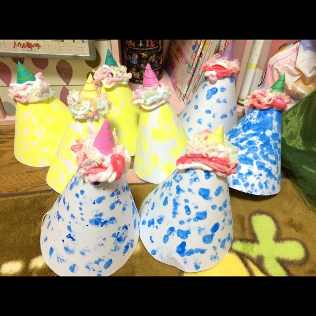 第13回まきば会 絵本宅急便 鬼の帽子製作富山市 認定こども園 アームストロング青葉幼稚園