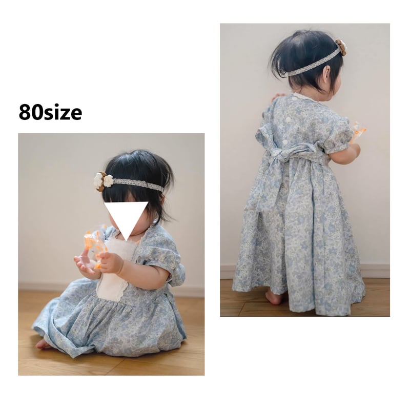 プリンセスワンピース 90㎝ ダウンロード型紙Baby&Kids Handmade