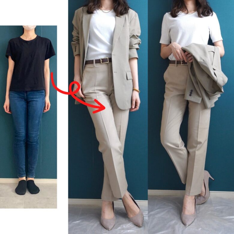 背の高い女の子と発表会