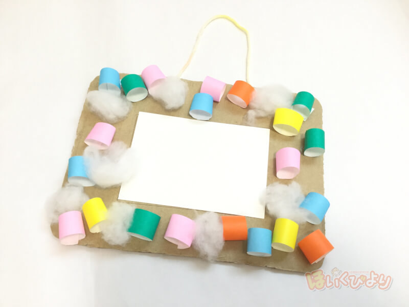 フォトフレームを手作り 画用紙で簡単！かわいい！プレゼントにも