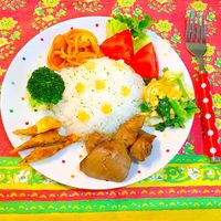 子ども4人 平日1週間の献立 お子様ランチ ワンプレート