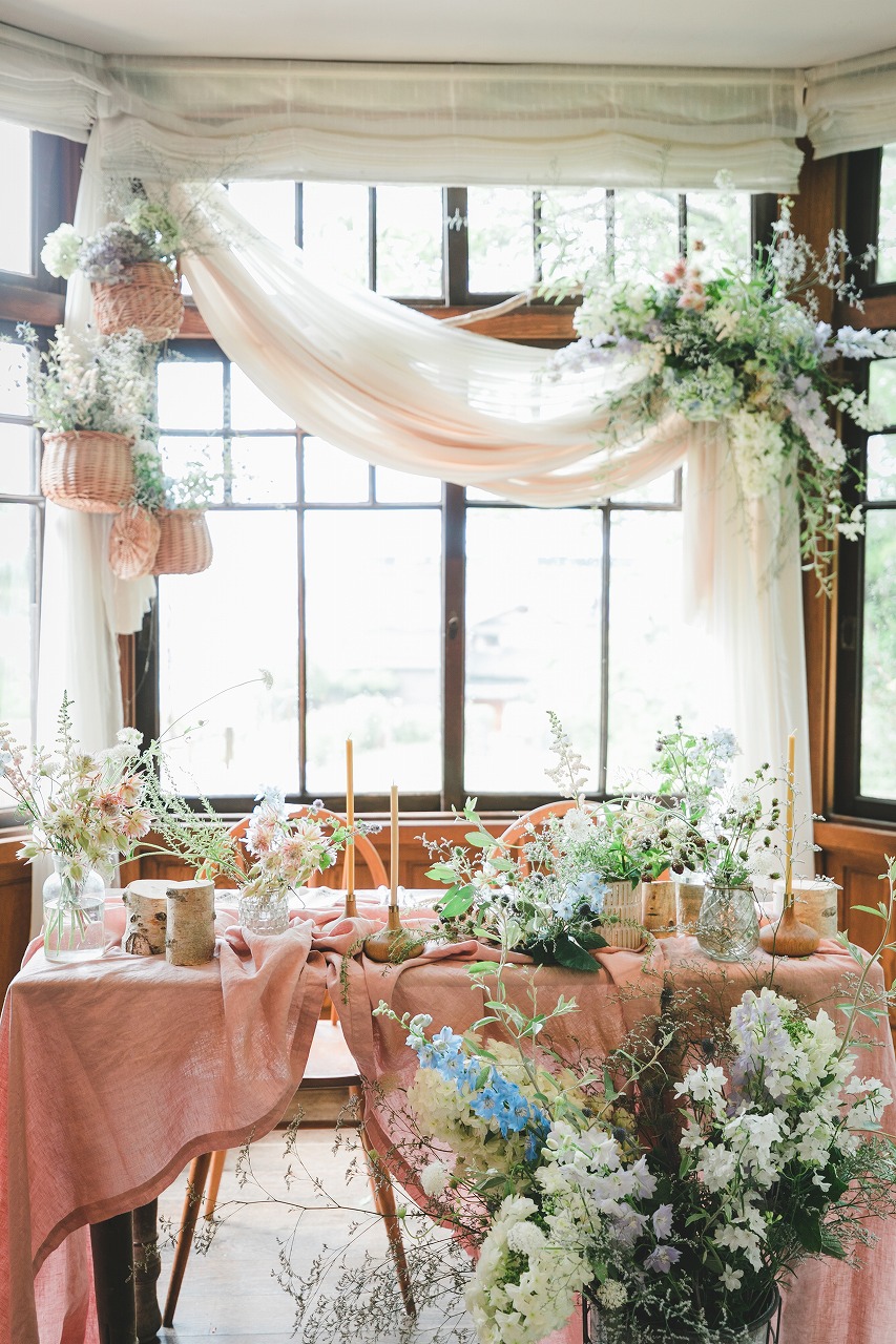 どの角度から見てもかわいい♡♡高砂装花のコーディネート＊*「Strawberry」