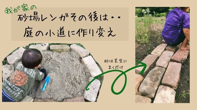 DIY経験がなくても簡単！ガーデンブロックを使って庭におうち砂場を作ろうはなこと - こどもとシンプルな暮らしと