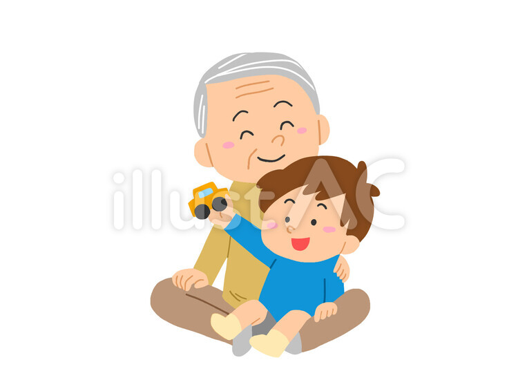 おじいちゃんと孫の写真素材写真素材なら「写真AC」無料 フリー ダウンロードOK