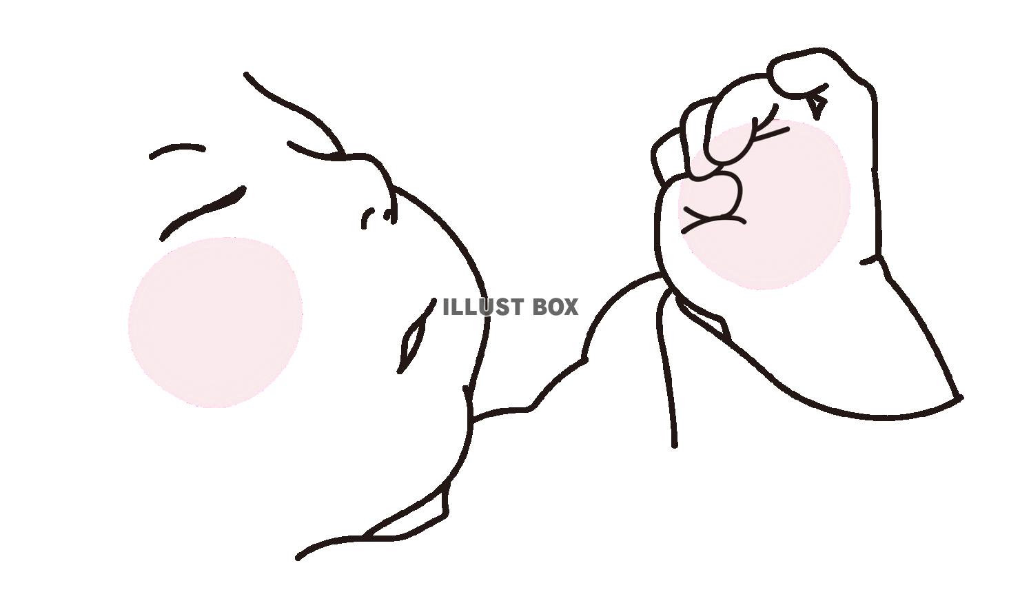 かわいい赤ちゃん・ベビーグッズの手描き線画イラスト パステルカラーのイラスト素材101532462- PIXTA