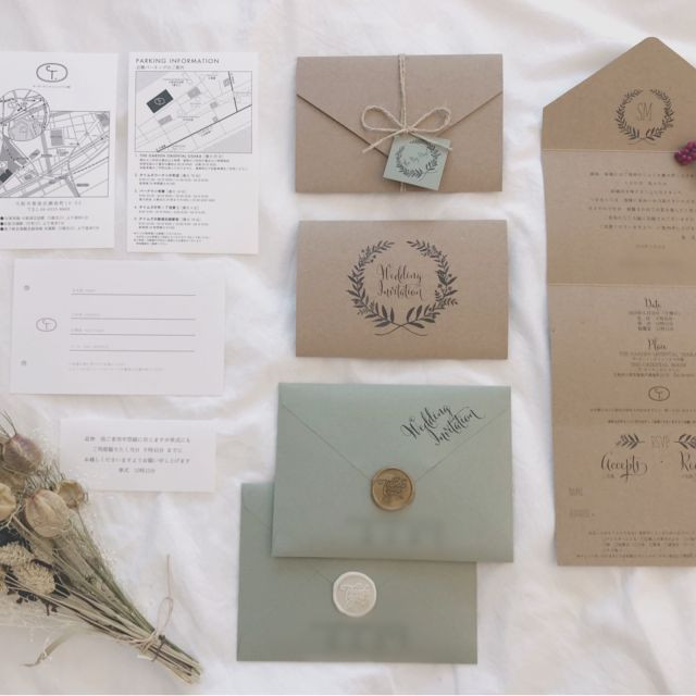 入籍後や出産後の結婚式招待状の文例結婚式 招待状ならPIARY ピアリー