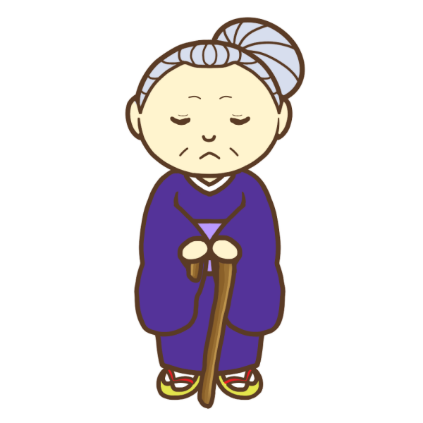 元気なおばあちゃんイラストレイン🚂 - イラスト無料素材