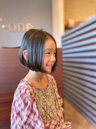 Qoo10子供用ウィッグ 女性 ショートヘア ボブ