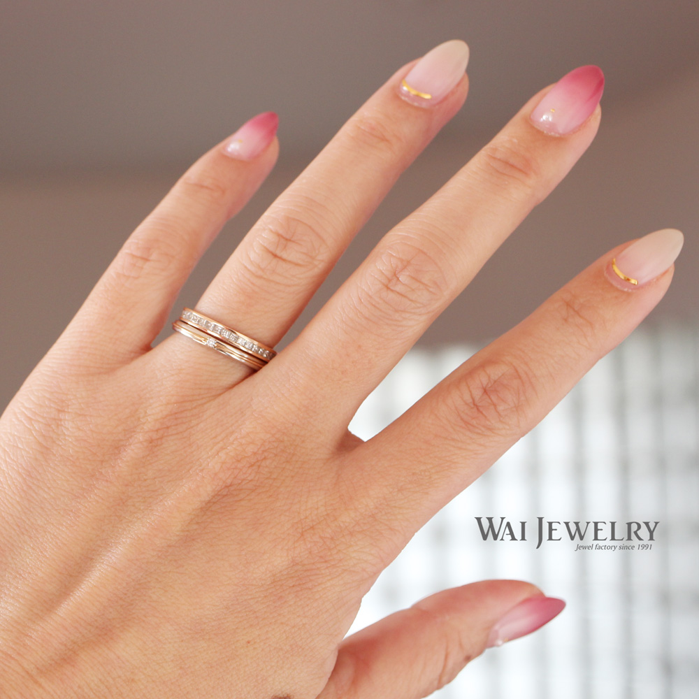 どうやるの？婚約指輪の重ね付け～おすすめの付け方やポイントをご紹介～