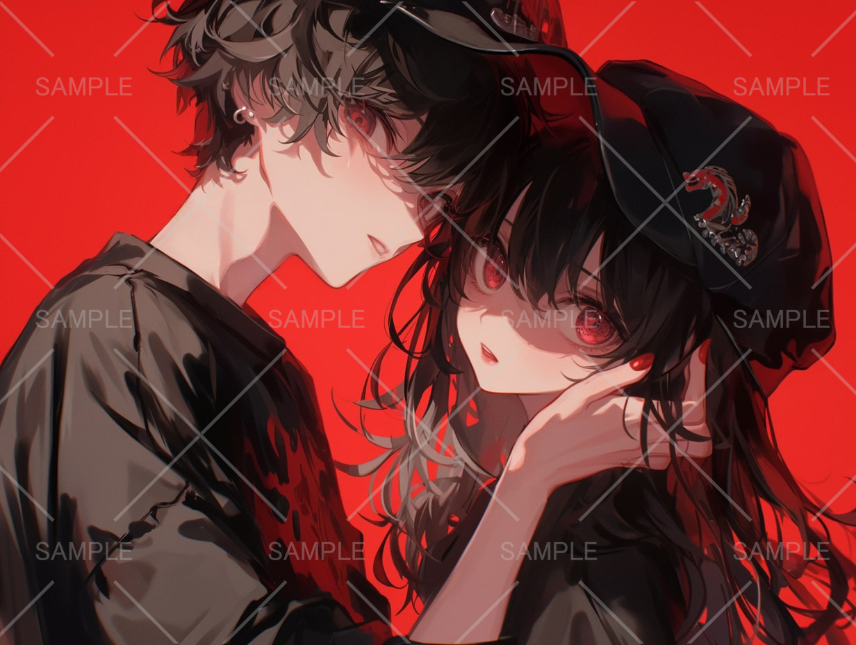 イラスト集 カップルのイチャイチャっぽいの！ 慎本真