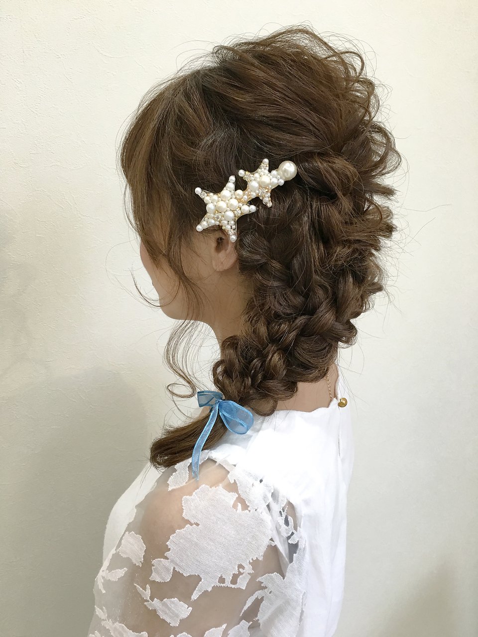 結婚式で使える☆編み込みアップスタイルヘアレシピ 頭美人