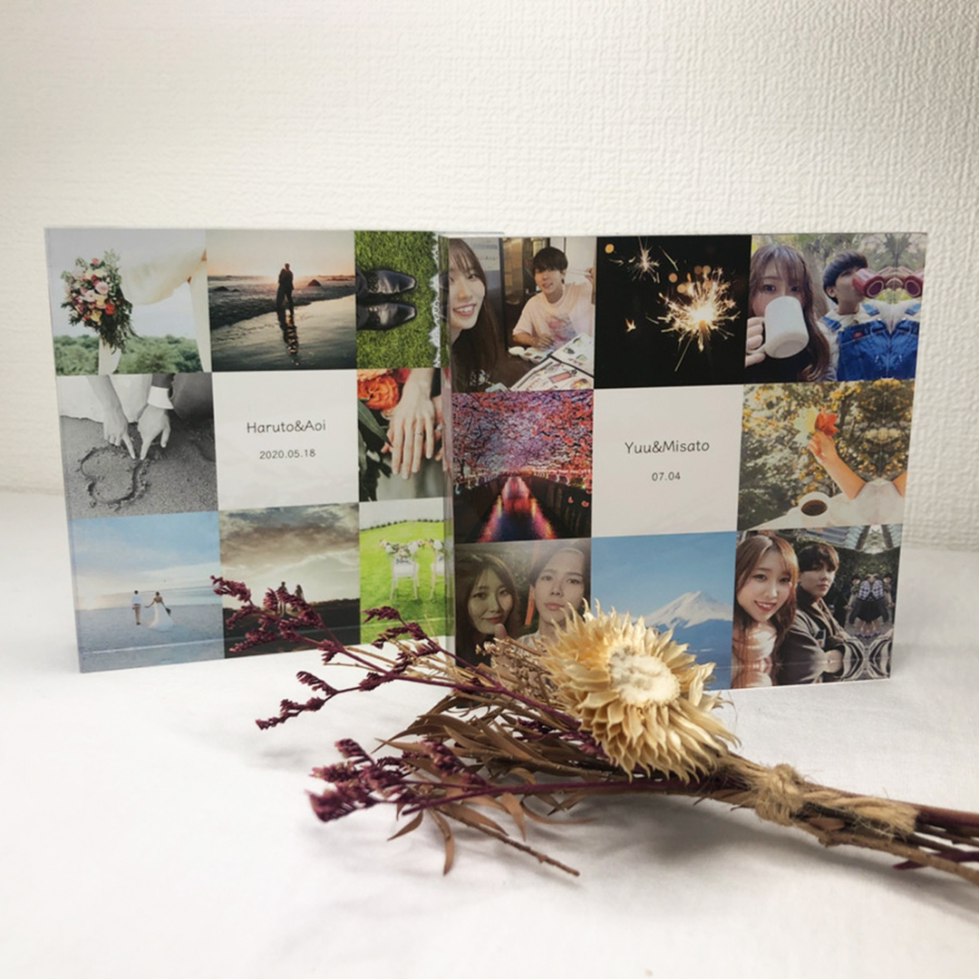 SNSで話題沸騰 アクリルブロックコラージュデザイン フォトフレーム 写真入り 名入れ対応 記念日プレゼント誕生日ギフト 結婚祝い 出産 祝い卒業記念 新築祝い ペット写真 家族写真 おしゃれインテリア 高級感ある立体デザイン 推し活アイテム 子供の成長記録 部活の
