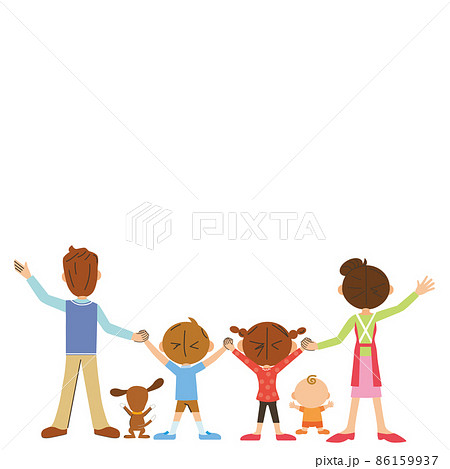 336 家族 後ろ姿 High Res Illustrations - Getty Images子供 振り向く, 肥満, ダイエット