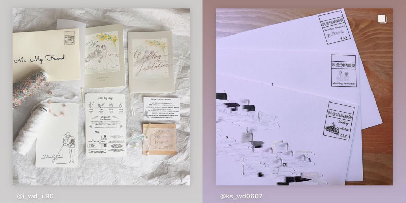 プレ花嫁必見 初心者でも簡単◎招待状アイデア12選あ、コレ真似したい！が見つかるアイデアをご紹介美花嫁図鑑farny ファーニー お洒落で可愛い花嫁レポが満載！byプラコレ