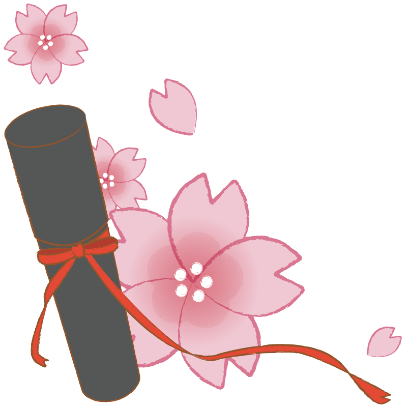 卒園式のフレーム枠背景イラスト画像素材 無料 フリー