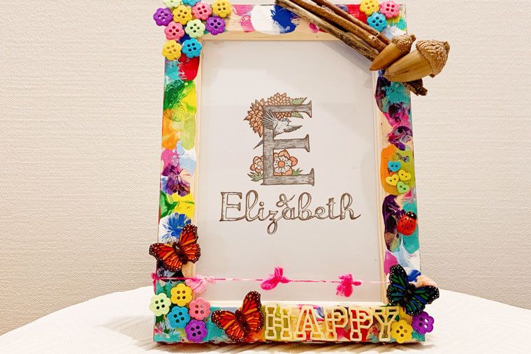 誕生日にぴったり！飾れるバースデーフォトボード 手作りアルバムアルバムキッチン