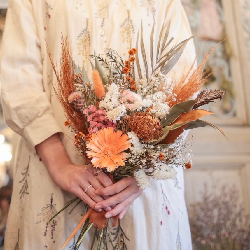 パンジーレンタル オレンジF 往復送料込み 花嫁 ウェディングブーケ レンタル ウェディングフォトcocorofleur ココロフルール成人式 卒業式 結婚式 特別な日のヘッドアクセサリー・ブーケショップ