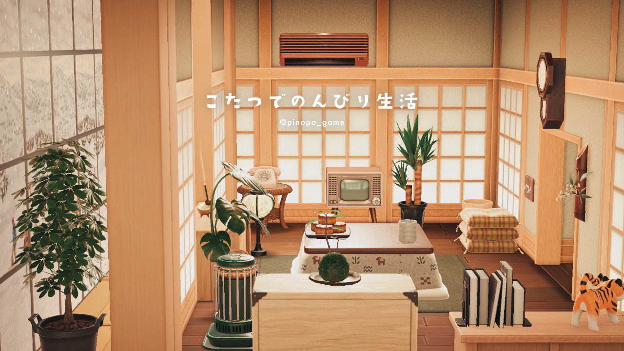 あつ森 𖠿*部屋づくり動画03こたつ女子のお部屋