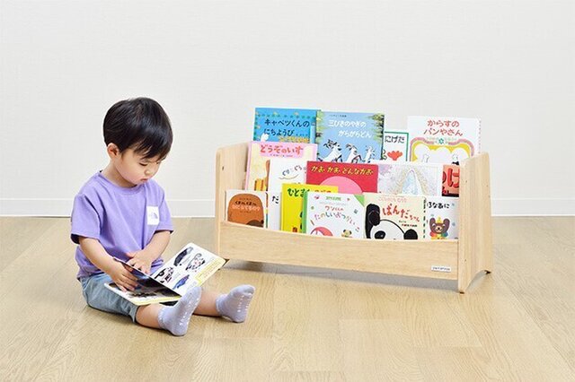 こどもと暮らしキッズブックシェルフ norsta3 絵本棚 - こどもと暮らし コドモトクラシキナリノモール