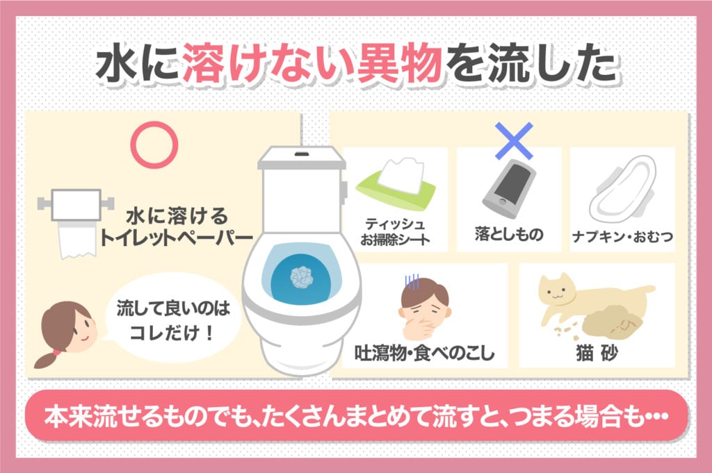 トイレ詰まりの修理と原因を徹底解説｜スイドウサービス