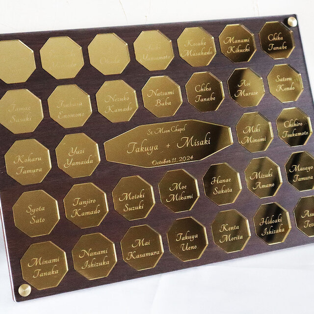 ゲスト参加型 アクリルウェディングドロップス「ゴールドスター」結婚式 記念品 ゲスト参加型 結婚証明書 ウェディング アニバーサリー 結婚記念日記念品 お祝い 結婚祝い -ファルベ - プレゼント＆ギフトのギフトモール