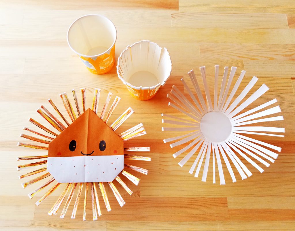 栗の製作をしています うめ①- 江西桜こども園