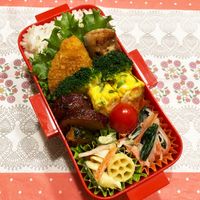 毎日のお弁当作り 女子高校生がっつり弁当 メインは酢豚 obento