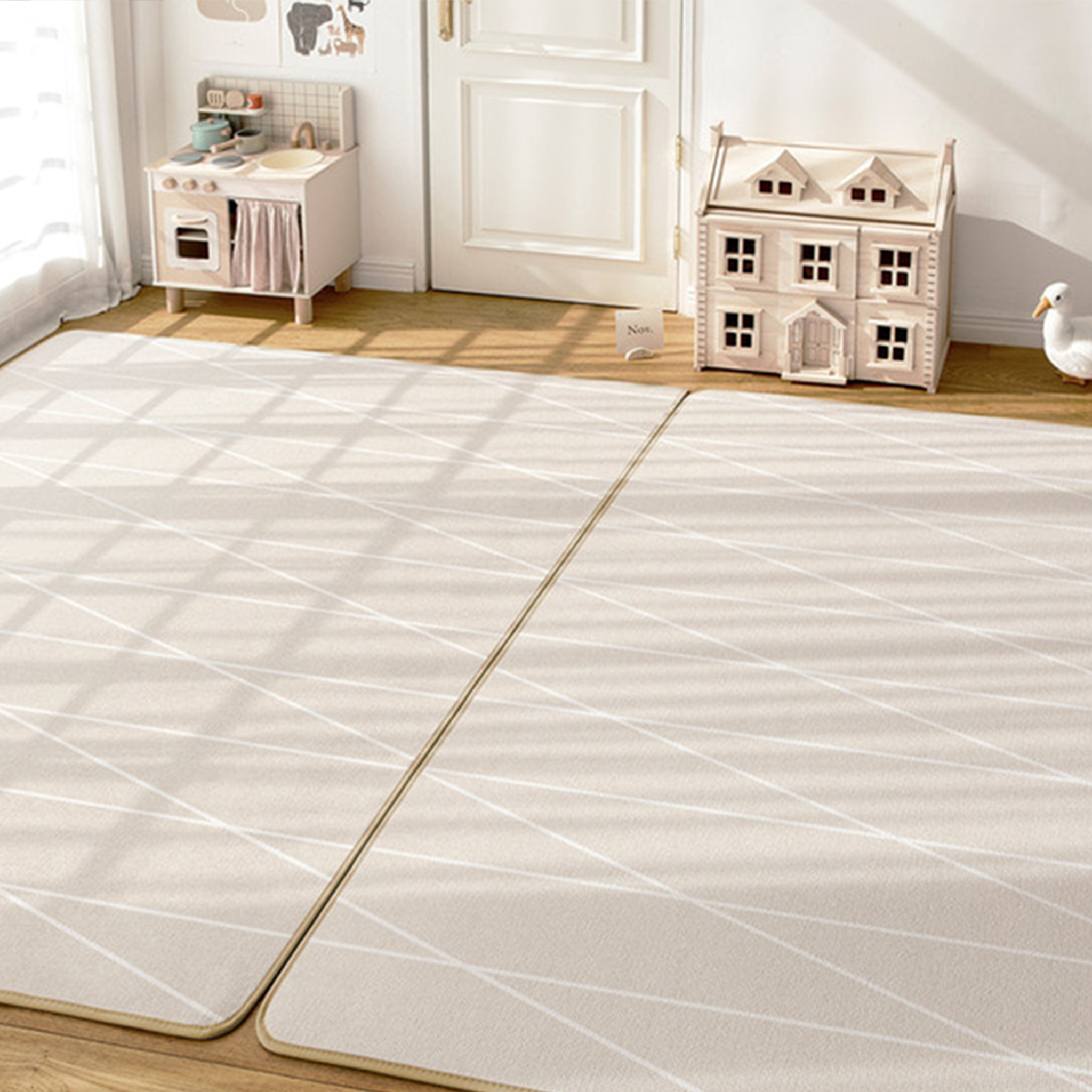 ベビー プレイマット Artbee 折りたたみ 赤ちゃん マット 防音 防水 キッズスペース クリームビー 120×200×4cm M03-02-00Artbeeベビーマット公式ネット通販