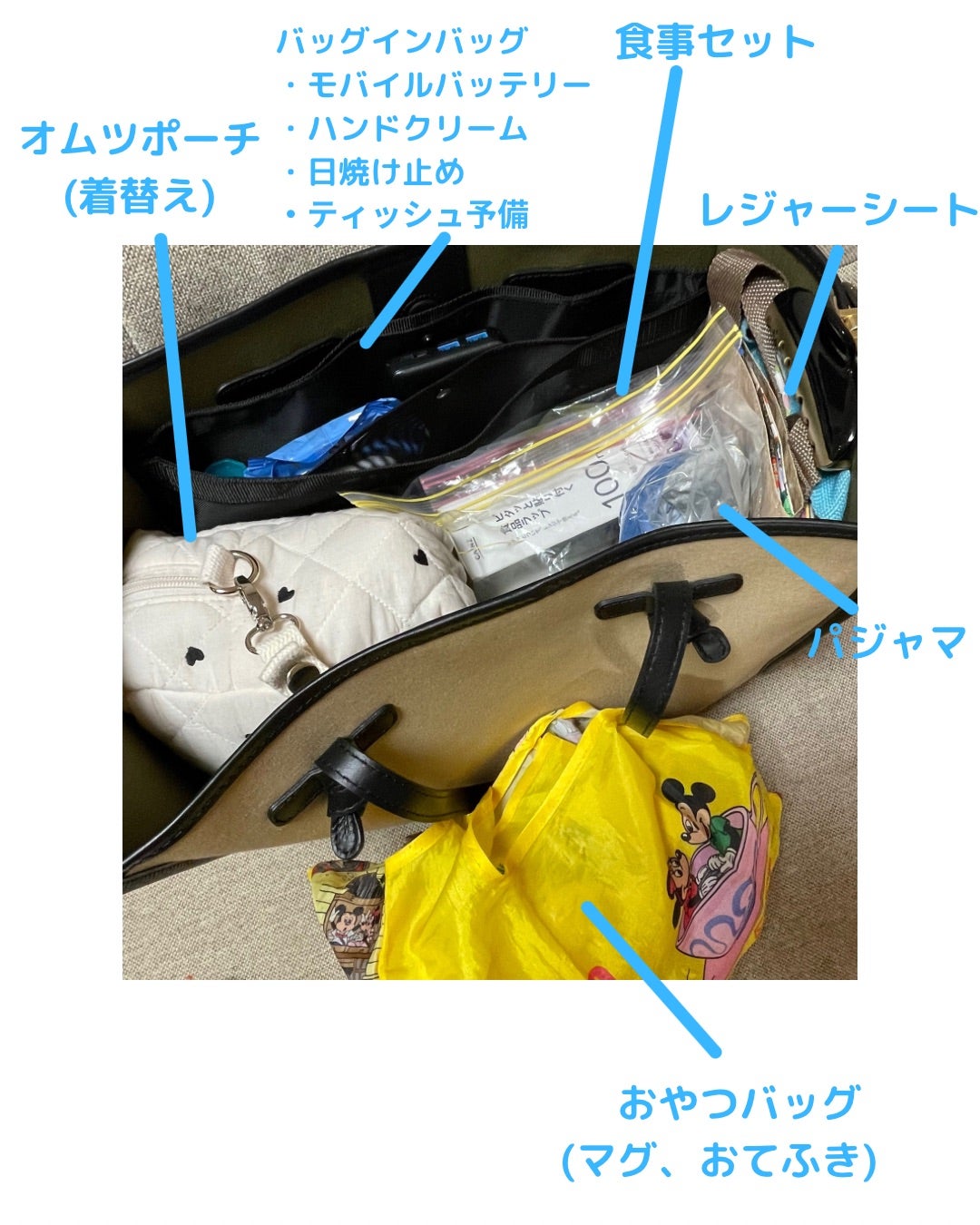 ❁ ❁ ❁ ˗ˏˋ 1歳・3歳 子連れディズニー準備物 🧳 ˎˊ˗ まとめました𓂃✏️ ベビーカーに荷物は全部収納してたので私はリュック🎒なし🙅‍♀️で @born.boon.jp のヒップシートに 貴重品だけ入れてたから身軽で動きやすかった🏃‍♀️ 新エリアもオープンした
