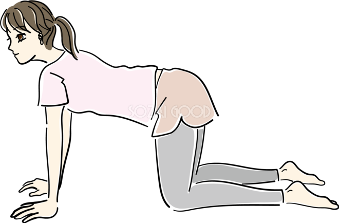 女の子は四つん這いで新しい背中を愛らしいですイラスト素材透過、PNGフリー画像ダウンロード - Pngtree