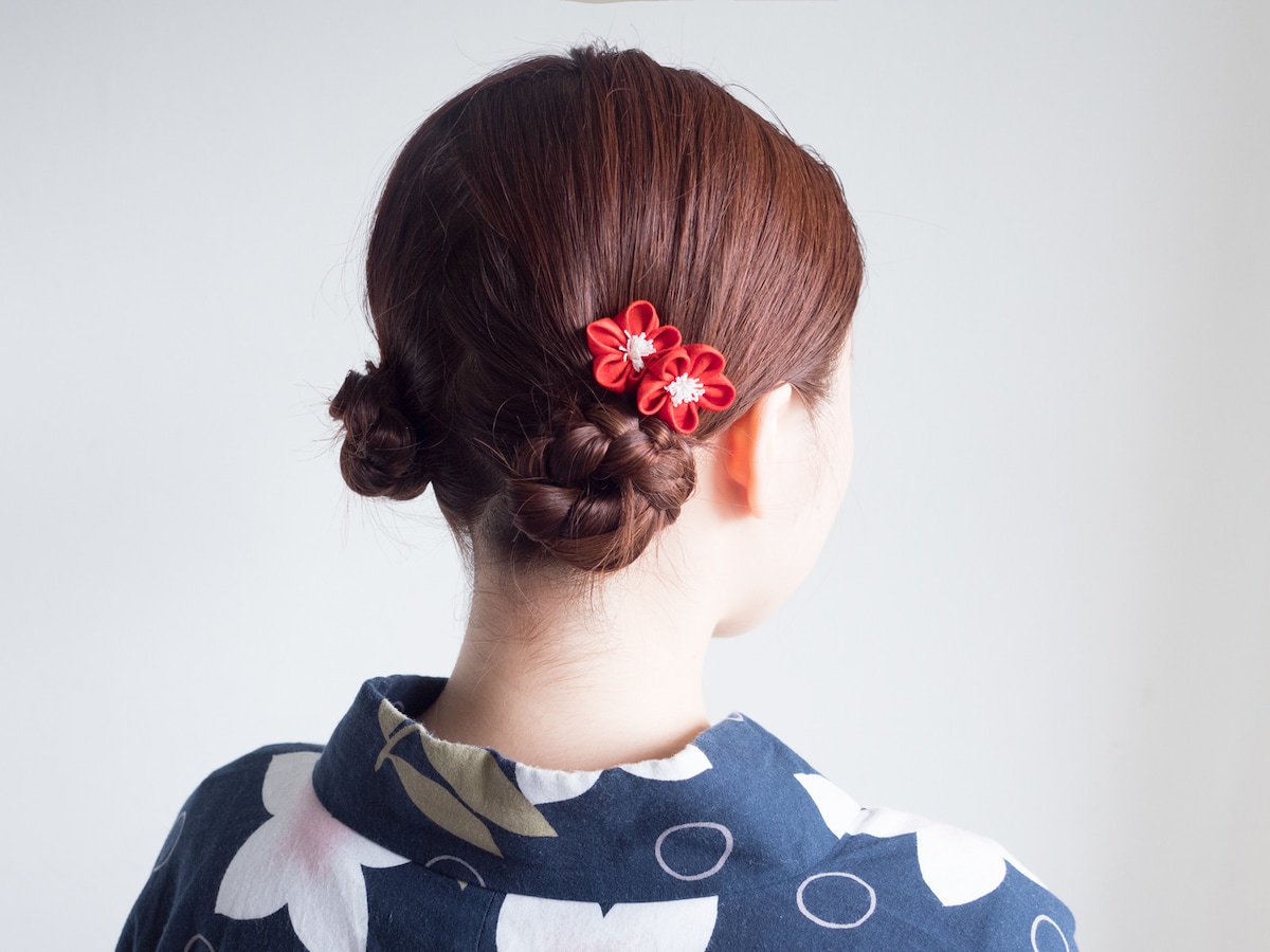 浴衣の髪型・ヘアスタイル '10 子供ロングヘア 京染卸商業組合