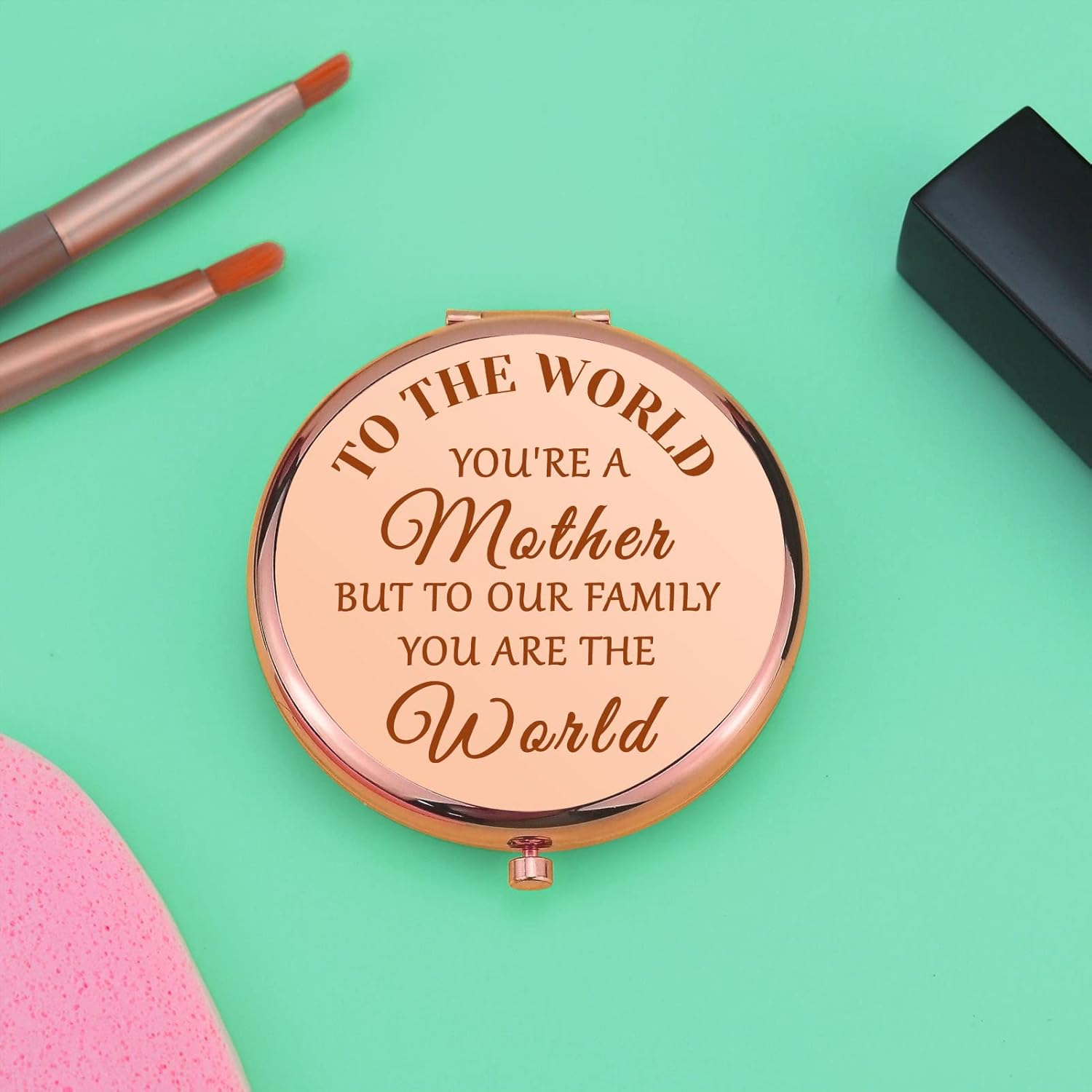 娘と息子からのお母さんへの誕生日プレゼントコンパクトメイクアップミラー お母さんへの最高のママへのギフト インスピレーションを与えるAmazon.co.jp: 娘や息子から母へのバレンタインデーギフト コンパクトメイクアップミラー 義理の義母への誕生日プレゼント 義理の