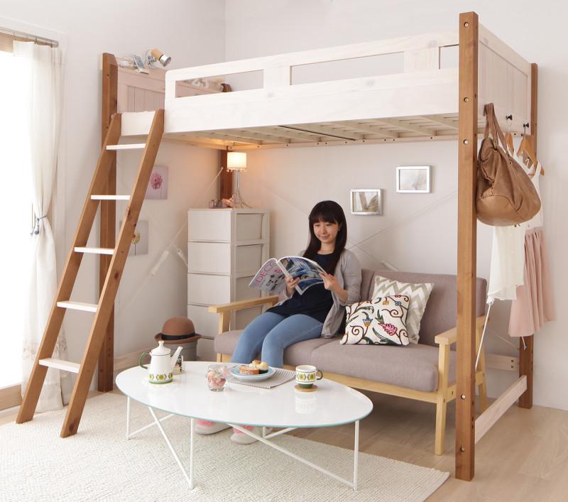 子供用ロフトベッドコンパクトかつロータイプで安全な人気おすすめランキングカウナラ