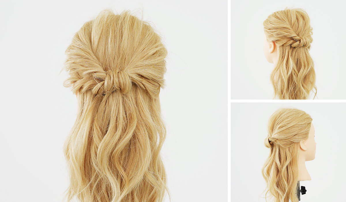 結婚式で人気の髪型「ハーフアップ」アレンジカタログ！長さ別オススメとセルフアレンジのコツを紹介みんなのウェディングニュース