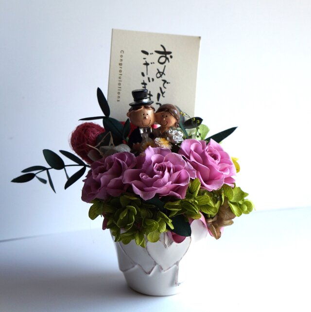 結婚記念日ブリザーブドフラワーのオーダーメイド専門店アイビ