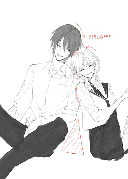 Pinterestキャラクタースケッチ, 描画ベース, 描画チュートリアル