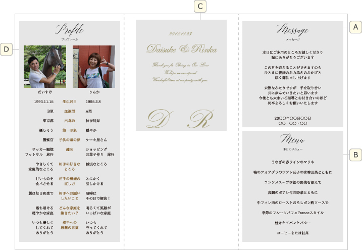 花のデザインと結婚式の花の結婚式のパーティーや式プログラムカード。のイラスト素材・ベクター Image 97101401