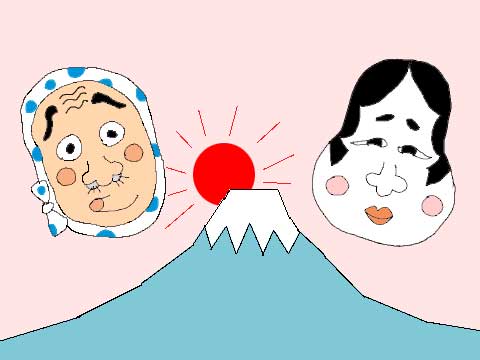 福笑い おかめ・ひょっとこ -イベントグッズ★スマイル館 スマホ対応 ®