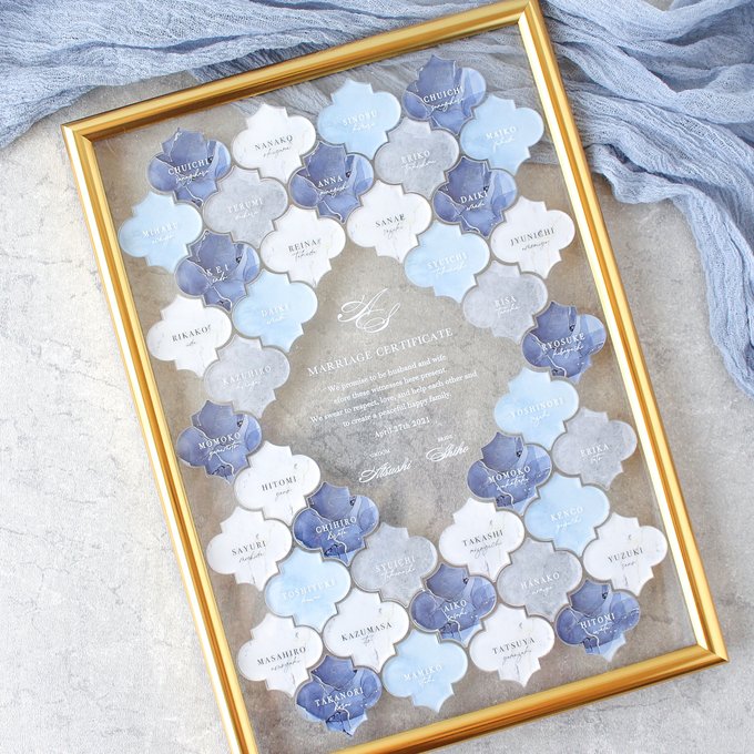 Amazon.co.jp: リボンで結ばれる アクリルボード 結婚証明書 ゲスト参加型 32名様まで対応 木製 スタンド付き 人前式 ウェディング演出 結婚式 名入れ : 文房具・オフィス用品