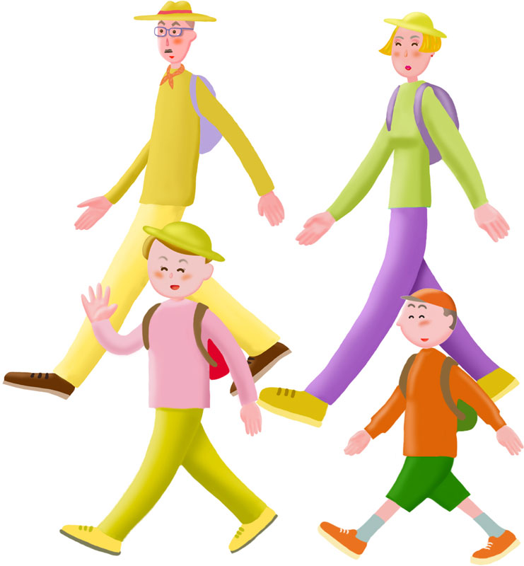 手を繋いで歩く親子イラスト - No: 23105664無料イラスト・フリー素材なら「イラストAC」