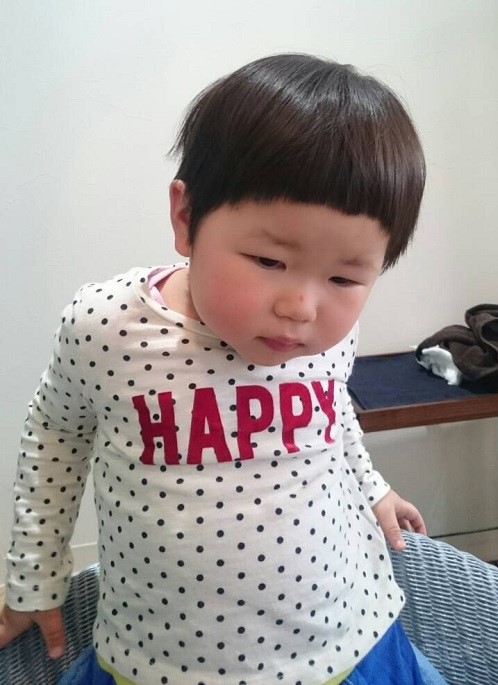 マッシュルーム♫yiisイースつくば市花畑の美容室 髪質改善 インカラミ 丁寧なカット キッズカット